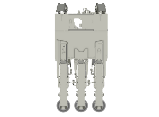 pipe spreader handling three offshore pipes